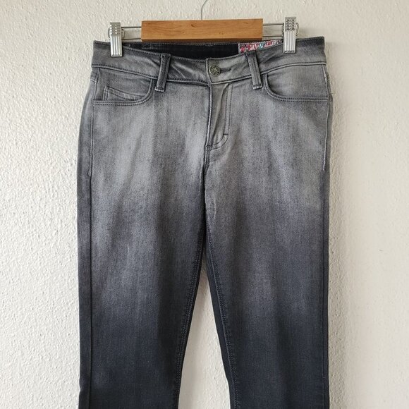 Siwy Leona Skinny Jean in‎ Teasing Wash Black Gray Ombre Size 24 - Picture 3 of 10